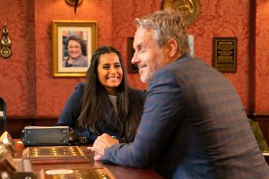 Ray hired Alya to fill Michelle's position Coronation Street