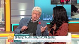 Joanna Jarjue Stanley Johnson GMB