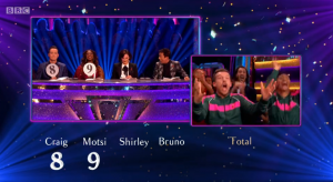 The scores were the best yet for Chris and Karen (Credit: BBC)