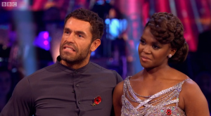 Kelvin Fletcher and Oti Mabuse on Strictly