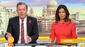 Piers Morgan and Susanna Reid on GMB
