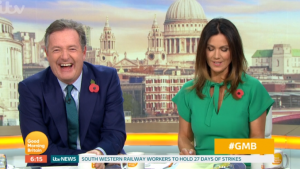 Piers Morgan and Susanna Reid on GMB