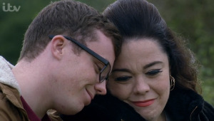 Mandy and Vinny are about to have their lives interrupted by a blast from the past (Credit: ITV)