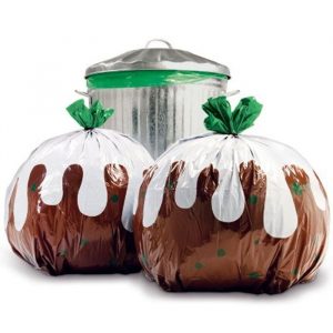 Christmas pudding bin liners