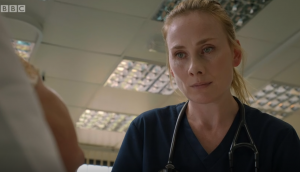 Jac was determined to help Sandra Holby City