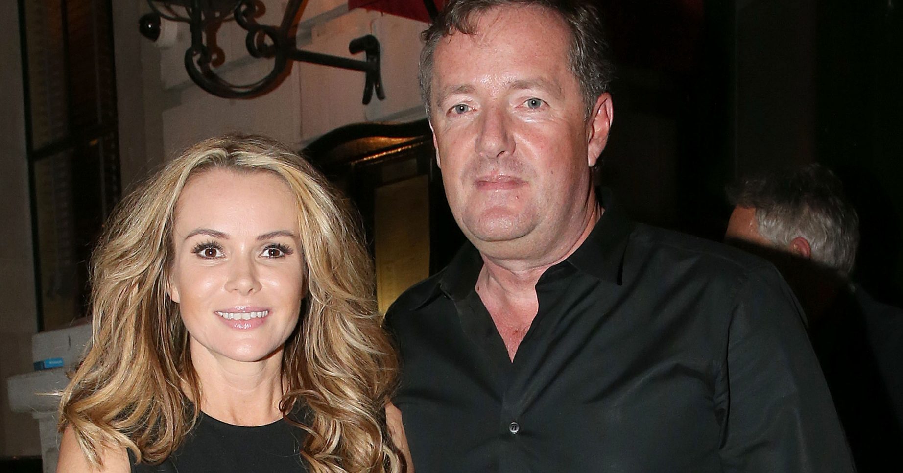 Piers Morgan Amanda Holden crutches