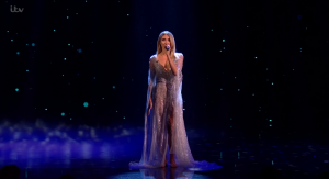 Megan looked and sounded stunning (Credit: ITV)