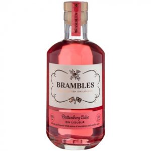 Brambles battenberg cake gin liqueur