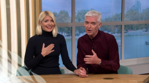 Holly Willoughby and Phillip Schofield on This Morning