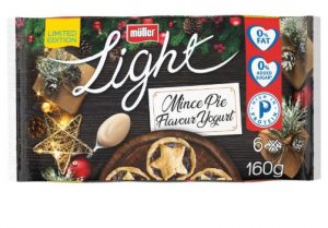 Muller Light mince pie yogurts