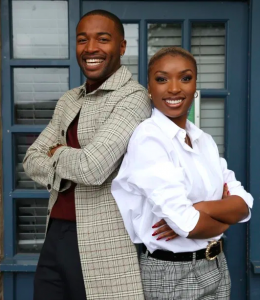 Toby and Celeste Faroe (Bobby Gordon and Andrea Ali) move into Mitchell and Cleo's old flat.