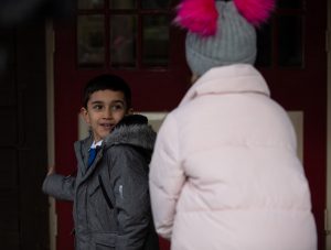 Archie slapped Angelica King after she and Arthur Thomas made fun of him (Credit: ITV)