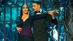 Michelle as Morticia Addams on Strictly (Credit: BBC)