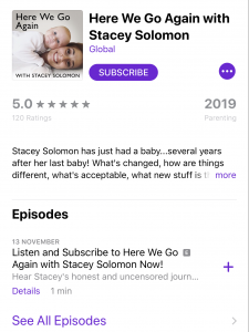 Stacey Solomon podcast
