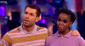Kelvin Fletcher and Oti Mabuse on Strictly