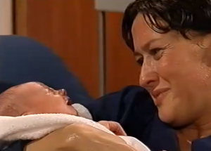 Emma gave birth to Curly's son Ben in 2001 Coronation Street