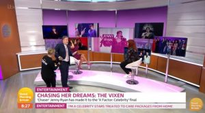 Piers Morgan and Susanna Reid with Jenny Ryan