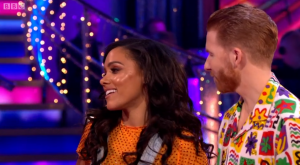 Alex Scott Strictly quarter final dance-off
