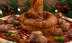 Christmas dinner pizza