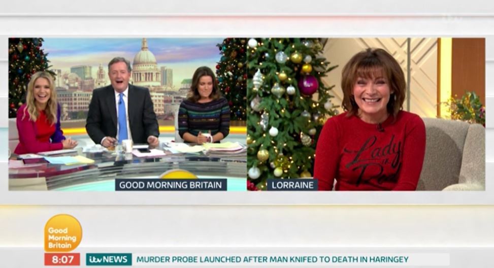 Piers Morgan and Lorraine Kelly