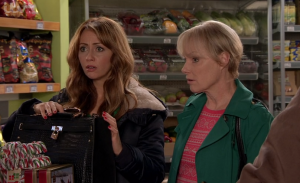 Maria Sally Maria's designer handbag Coronation Street