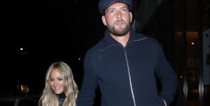 Caroline Flack arrives at Sexy Fish restaurant with Boyfriend Lewis Burton after dining out at the Ivy Soho. Pictured: Caroline Flack,Lewis Burton Ref: SPL5122809 171019 NON-EXCLUSIVE Picture by: SplashNews.com Splash News and Pictures Los Angeles: 310-821-2666 New York: 212-619-2666 London: +44 (0)20 7644 7656 Berlin: +49 175 3764 166 photodesk@splashnews.com World Rights