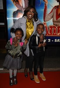 Celebs attending Annie Press Night at The Opera house Theatre Manchester Pictured: Kelle Bryan Ref: SPL5061307 060219 NON-EXCLUSIVE Picture by: SplashNews.com Splash News and Pictures Los Angeles: 310-821-2666 New York: 212-619-2666 London: +44 (0)20 7644 7656 Berlin: +49 175 3764 166 photodesk@splashnews.com World Rights