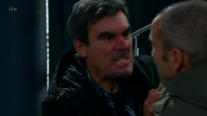 Cain angry at Sam Emmerdale