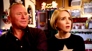 Ashley Peacock in Coronation Street and Claire Peacock