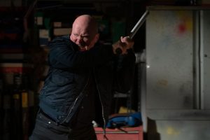 Phil unleashes his fury in The Arches when he finds out who the father of Sharon's baby is EastEnders 