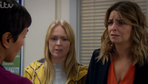 Charity and Vanessa were told Noah is in intensive care Emmerdale 