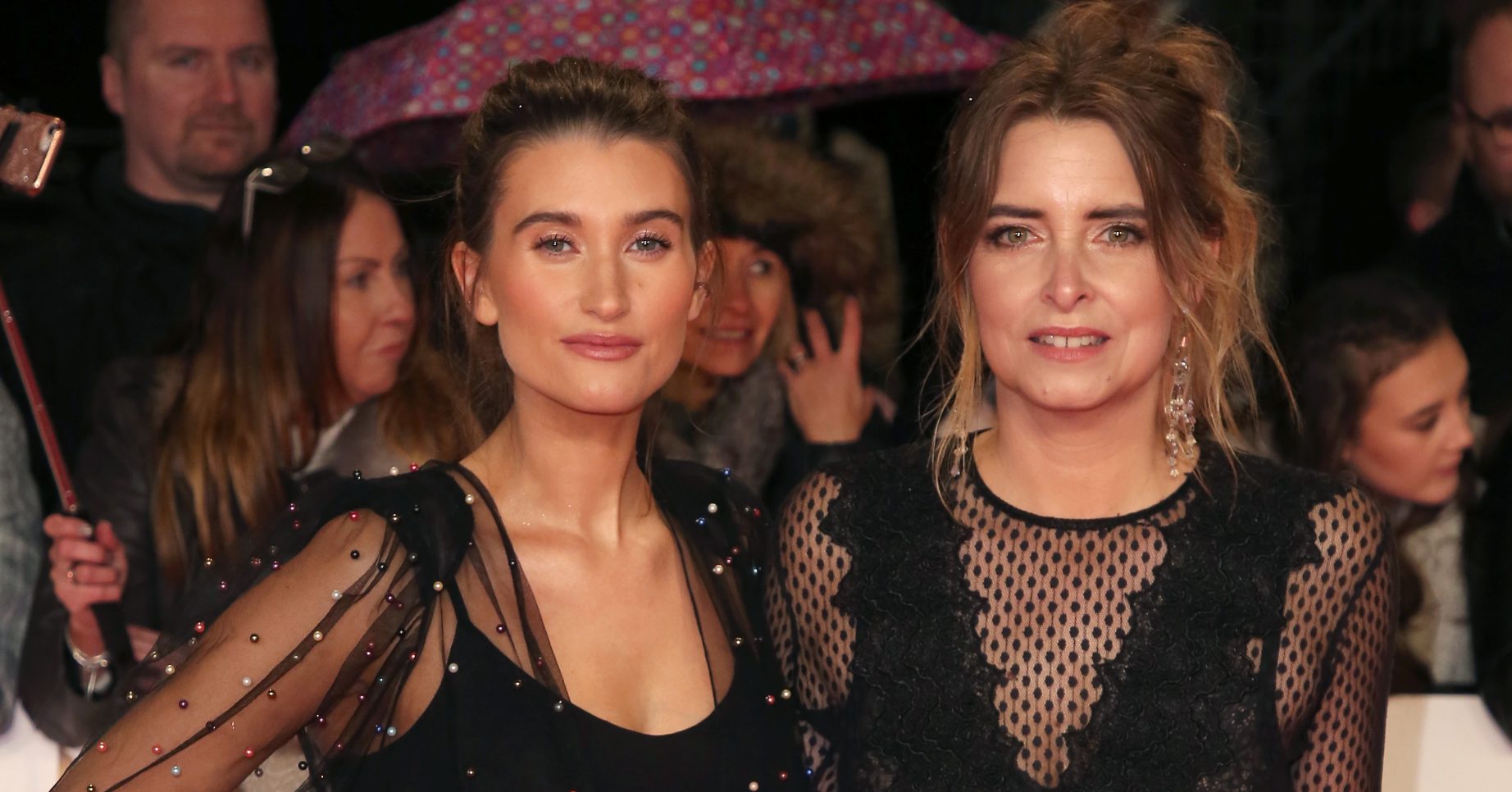 Celebrities attend the The National Television Awards 2019, held at the 02 Arena in London Pictured: Charley Webb,Emma Atkins Ref: SPL5057311 220119 NON-EXCLUSIVE Picture by: Brett D. Cove / SplashNews.com Splash News and Pictures Los Angeles: 310-821-2666 New York: 212-619-2666 London: +44 (0)20 7644 7656 Berlin: +49 175 3764 166 photodesk@splashnews.com World Rights