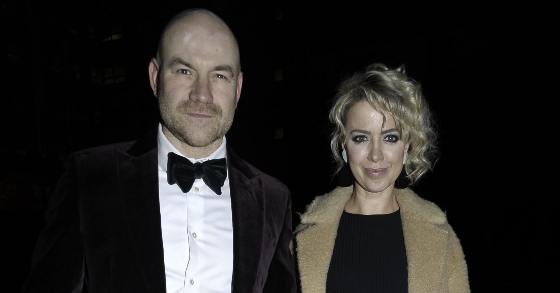 Celebs arrive at The Mirror ball at Lowry Hotel in Manchester. Pictured: Joe Duttine,Sally Carman Ref: SPL5068954 010319 NON-EXCLUSIVE Picture by: Aaron Parfitt / SplashNews.com Splash News and Pictures Los Angeles: 310-821-2666 New York: 212-619-2666 London: +44 (0)20 7644 7656 Berlin: +49 175 3764 166 photodesk@splashnews.com World Rights