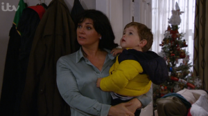 Moira and son Isaac Emmerdale