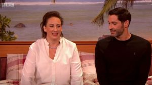 Miranda Hart and Tom Ellis