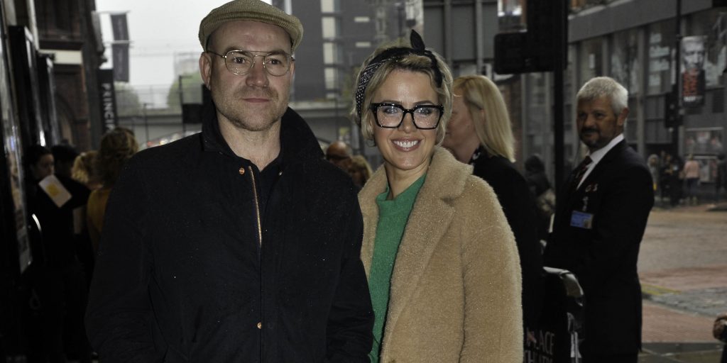 Celebrities pictured at The Book of Mormon red carpet on palace theatre in Manchester. Pictured: Joe Duttine,Sally Carman Ref: SPL5097509 120619 NON-EXCLUSIVE Picture by: Aaron Parfitt / SplashNews.com Splash News and Pictures Los Angeles: 310-821-2666 New York: 212-619-2666 London: +44 (0)20 7644 7656 Berlin: +49 175 3764 166 photodesk@splashnews.com World Rights