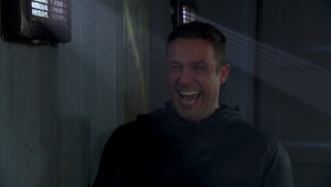 Think Johnny in The Shining and you'll be close... (Credit: Lime Pictures)