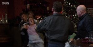 Karen wanted answers from Phil (Credit: BBC)