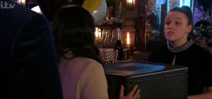 Faye works for Ray at The Bistro Coronation Street