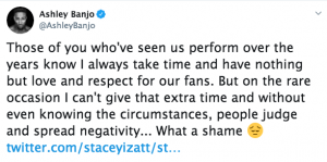 Ashley Banjo tweet