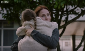 Jac got to see her daughter Emma Holby City