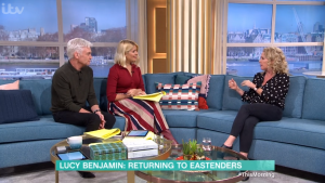 Lucy Benjamin didn't rule out a return for Lisa Fowler EastEnders This Morning Holly Phil