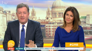Piers Morgan and Susanna Reid on GMB
