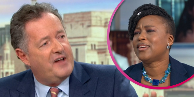Piers Morgan and Dr Shola Mos-Shogbamimu on GMB