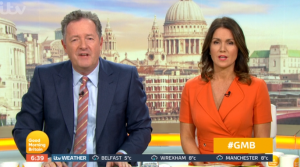 Piers Morgan and Susanna Reid on GMB