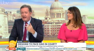 Piers Morgan and Susanna Reid on GMB