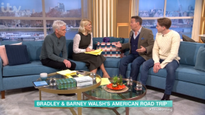 Bradley Walsh and Barney Walsh