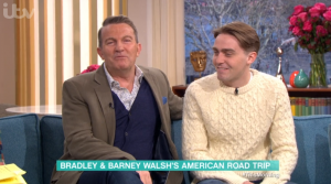 Bradley Walsh and Barney Walsh