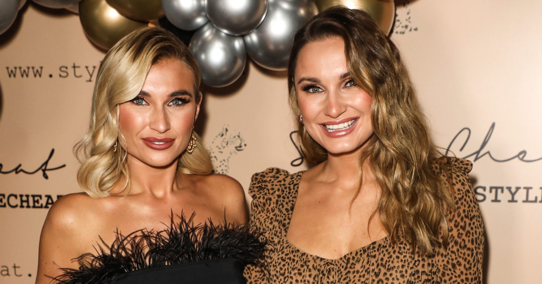 Celebrities and Influencers attending Womenswear Label, Style Cheat's Christmas Party at Quaglinos in London Pictured: Billie Faiers,Samantha Faiers Ref: SPL5132265 281119 NON-EXCLUSIVE Picture by: Brett D. Cove / SplashNews.com Splash News and Pictures Los Angeles: 310-821-2666 New York: 212-619-2666 London: +44 (0)20 7644 7656 Berlin: +49 175 3764 166 photodesk@splashnews.com World Rights