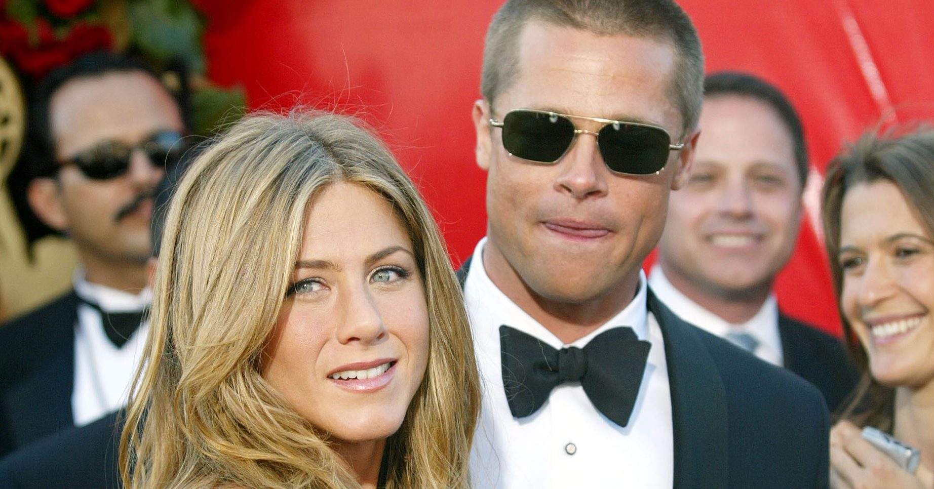 Jennifer Aniston and Brad Pitt